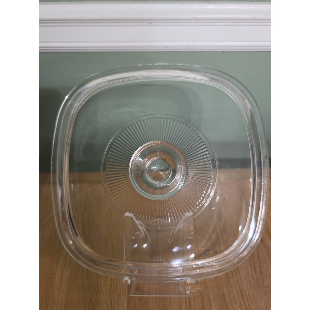 Vintage 8.5-9" A-9-C Clear Pyrex CorningWare Square Glass Replacement Lid